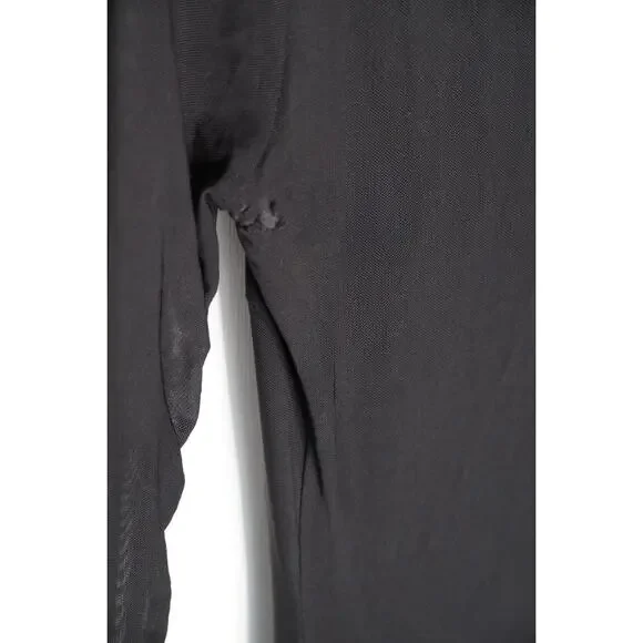 Saunders Mesh Midi Dress Ditzy Floral Red Ruched Sheath Slit Size 10 - Picture 7 of 8